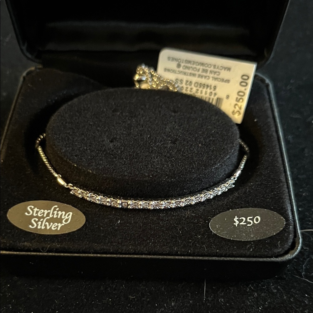 Macy's Sterling Silver Diamond Bracelet